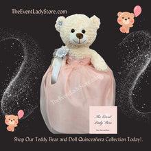 Load image into Gallery viewer, Custom Teddy Bear for Quinceañeras or Brides
