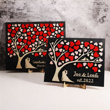 Load image into Gallery viewer, Personalized Tree Heart Design Wedding Guest Book Sign-In Frame