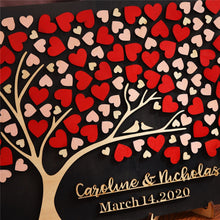 Load image into Gallery viewer, Personalized Tree Heart Design Wedding Guest Book Sign-In Frame