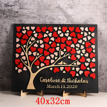 Load image into Gallery viewer, Personalized Tree Heart Design Wedding Guest Book Sign-In Frame