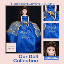 Load image into Gallery viewer, Your Royal Highness Personalized Quinceañera Doll
