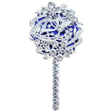 Load image into Gallery viewer, Luxury Full Satin Ribbon and Crystal Jeweled-Adorned Boutonniere