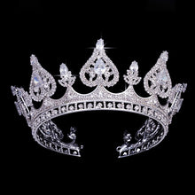 Load image into Gallery viewer, Hearts of Luxury Elegant Cubic Zirconia Crown - High-Quality Zircon