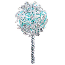 Load image into Gallery viewer, Luxury Full Satin Ribbon and Crystal Jeweled-Adorned Boutonniere