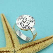 Load image into Gallery viewer, Beautiful Silver 925 Custom Personalized Photo Ring Gift