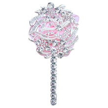 Load image into Gallery viewer, Luxury Full Satin Ribbon and Crystal Jeweled-Adorned Boutonniere