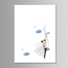 Load image into Gallery viewer, Customized Fingerprint Tree Guest Book Sign-In Idea - Wedding Party Decoration DIY Canvas Painting -Anniversary Gift