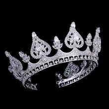 Load image into Gallery viewer, Hearts of Luxury Elegant Cubic Zirconia Crown - High-Quality Zircon