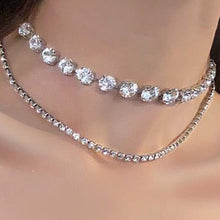 Load image into Gallery viewer, Crystal Rhinestone Bow Pendant Choker Necklace and Other Styles -Gifts For Any Occasion-Bridesmaids-Wedding Accessories