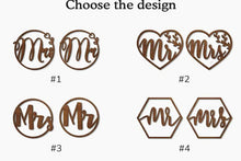 Load image into Gallery viewer, Custom Personalized Mr And Mrs Chair Signs For Wedding Reception Rustic Table Decor-Photo Props