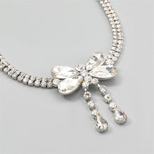 Load image into Gallery viewer, Crystal Rhinestone Bow Pendant Choker Necklace and Other Styles -Gifts For Any Occasion-Bridesmaids-Wedding Accessories