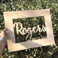 Load image into Gallery viewer, Wedding Guestbook Alternative-Personalized Frame for Guest to Sign In