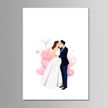 Load image into Gallery viewer, Customized Fingerprint Tree Guest Book Sign-In Idea - Wedding Party Decoration DIY Canvas Painting -Anniversary Gift