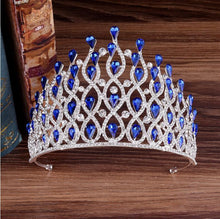 Load image into Gallery viewer, Luxury Waves of Glitter Royal Tiara-Crown for Bride or Quinceanera - Prom - Pageant
