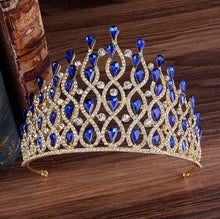 Load image into Gallery viewer, Luxury Waves of Glitter Royal Tiara-Crown for Bride or Quinceanera - Prom - Pageant