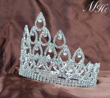 Load image into Gallery viewer, High Full Regalia Queen Princess Bridal Crown Headpiece for a Bride or a Quinceanera