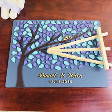 Load image into Gallery viewer, Personalized 3D Tree and Birdies Wedding Guest Book Alternative For Wedding Unique Guest Book Gift - Wedding Decor