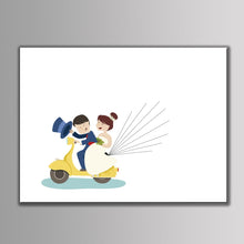 Load image into Gallery viewer, Customized Fingerprint Tree Guest Book Sign-In Idea - Wedding Party Decoration DIY Canvas Painting -Anniversary Gift