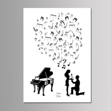 Load image into Gallery viewer, Customized Fingerprint Tree Guest Book Sign-In Idea - Wedding Party Decoration DIY Canvas Painting -Anniversary Gift