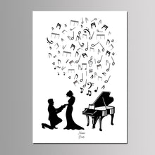 Load image into Gallery viewer, Customized Fingerprint Tree Guest Book Sign-In Idea - Wedding Party Decoration DIY Canvas Painting -Anniversary Gift