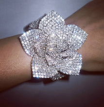 Load image into Gallery viewer, Flower or Bow Shape Rhinestone Rose Wrist Corsages- Bracelets
