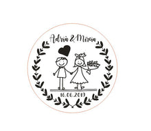 Load image into Gallery viewer, Custom Engraved Round Wooden Beer Bottle Opener with Magnet for Party Favor