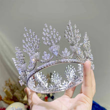 Load image into Gallery viewer, Burst of Glamour Bridal Cubic Zirconia Crystal Crown
