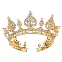 Load image into Gallery viewer, Hearts of Luxury Elegant Cubic Zirconia Crown - High-Quality Zircon