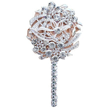 Load image into Gallery viewer, Luxury Full Satin Ribbon and Crystal Jeweled-Adorned Boutonniere
