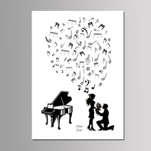 Load image into Gallery viewer, Customized Fingerprint Tree Guest Book Sign-In Idea - Wedding Party Decoration DIY Canvas Painting -Anniversary Gift