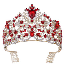 Load image into Gallery viewer, Royal European Queen Luxury Crystal Crown with Large Rhinestones