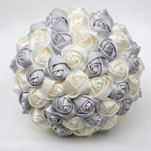 Load image into Gallery viewer, High-Quality Hand-Made Rose Ribbon Hand Bouquets for Wedding Bride-Bridesmaids-Quinceanera