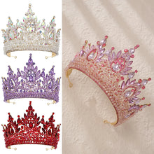 Load image into Gallery viewer, Let's Go Big Crown-Tiara Handmade with Beaded Crystal for Bridal or Quinceanera Occasions