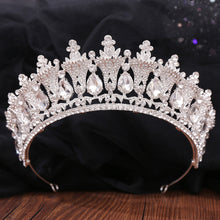 Load image into Gallery viewer, Baroque Stately Luxury Crown-Tiara-Quinceanera-Bridal-Wedding Hair Accessories and Jewelry