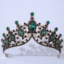 Load image into Gallery viewer, Baroque Vintage Times Crystal Bridal Tiara-Crown for Pageant-Princess-Bride-Quinceanera