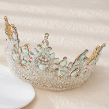 Load image into Gallery viewer, Let's Go Big Crown-Tiara Handmade with Beaded Crystal for Bridal or Quinceanera Occasions