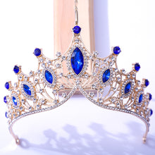 Load image into Gallery viewer, Baroque Vintage Times Crystal Bridal Tiara-Crown for Pageant-Princess-Bride-Quinceanera