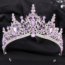 Load image into Gallery viewer, Just Be A Queen Crystal Leaves Tiaras for Quinceañeras or Brides - Elegant Headpiece for Your Occasion