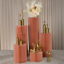 Load image into Gallery viewer, Folding Cylindrical Display Roman Decorative Columns - Dessert Display - Floral Display - Wedding - Quinceanera Decoration.