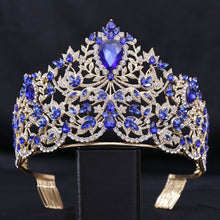 Load image into Gallery viewer, Royal European Queen Luxury Crystal Crown with Large Rhinestones
