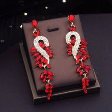 Load image into Gallery viewer, Highness Luxury Tiara and Earrings Set - Assorted Colors Available - Bridal Crown- Quinceanera