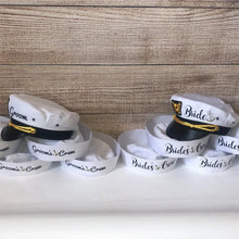 Load image into Gallery viewer, Nautical Hats-Caps for Bride-Groom-Bridal Party-Bachelor Bachelorette Party Gifts