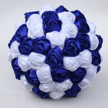 Load image into Gallery viewer, High-Quality Hand-Made Rose Ribbon Hand Bouquets for Wedding Bride-Bridesmaids-Quinceanera