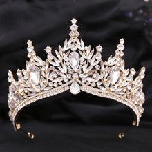 Load image into Gallery viewer, Just Be A Queen Crystal Leaves Tiaras for Quinceañeras or Brides - Elegant Headpiece for Your Occasion