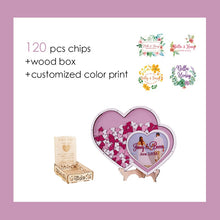 Load image into Gallery viewer, Personalized Customized Double Love Heart Photo Sign-in Wish Drop Frame - Wedding Guestbook Option