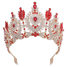 Load image into Gallery viewer, Ovals of Luxury Crystal Tiara-Crown for Quinceaneras-MisQuince-Pageants