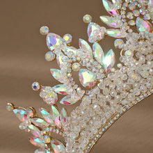 Load image into Gallery viewer, Let's Go Big Crown-Tiara Handmade with Beaded Crystal for Bridal or Quinceanera Occasions