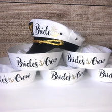 Load image into Gallery viewer, Nautical Hats-Caps for Bride-Groom-Bridal Party-Bachelor Bachelorette Party Gifts