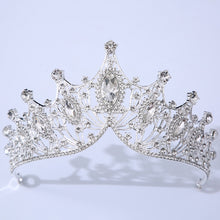 Load image into Gallery viewer, Baroque Vintage Times Crystal Bridal Tiara-Crown for Pageant-Princess-Bride-Quinceanera