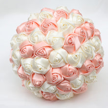 Load image into Gallery viewer, High-Quality Hand-Made Rose Ribbon Hand Bouquets for Wedding Bride-Bridesmaids-Quinceanera